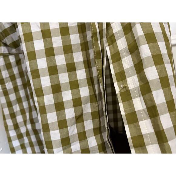 Whit Two Piece Green White Gingham Top/Skirt Size 6 - Picture 4 of 6